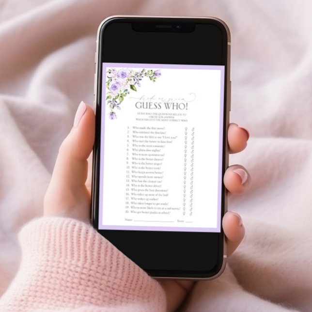 Convite Jogo de Chá de panela Floral da Lavanda Lilac Eleg (Criador carregado)