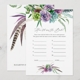 Convite Jogo de Chás de panela de Suculmentos Místicos