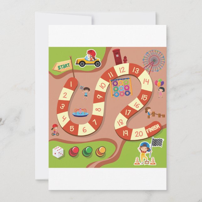 Convite Jogo de corrida (Frente)