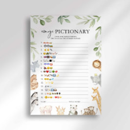 Convite Jogo de Emoji Chá de Bebê Arca de Noé