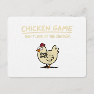 Convite Jogo de Frango Não Olhe Para o Frango Frango Diver
