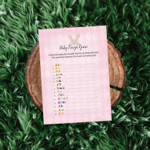 Jogo de Imagens de Emoji de Bebê Argyle Rosa Bunny