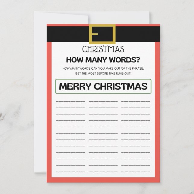 Convite Jogo de Natal de papais noeis - Não Editável - (Frente)