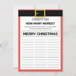 Convite Jogo de Natal de papais noeis - Não Editável -