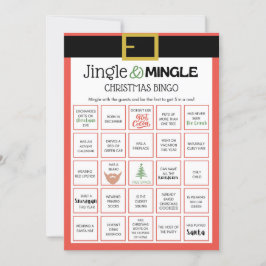 Convite Jogo de Natal de papais noeis - Não Editável -