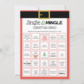 Convite Jogo de Natal de papais noeis - Não Editável -