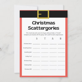 Convite Jogo de Natal Divertido - Não Editável -