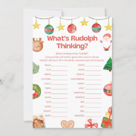 Convite Jogo de Natal Divertido - Não Editável -