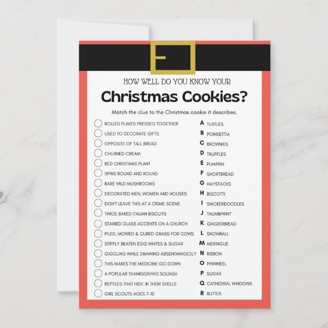 Convite Jogo de Natal Divertido - Não Editável - (Frente)