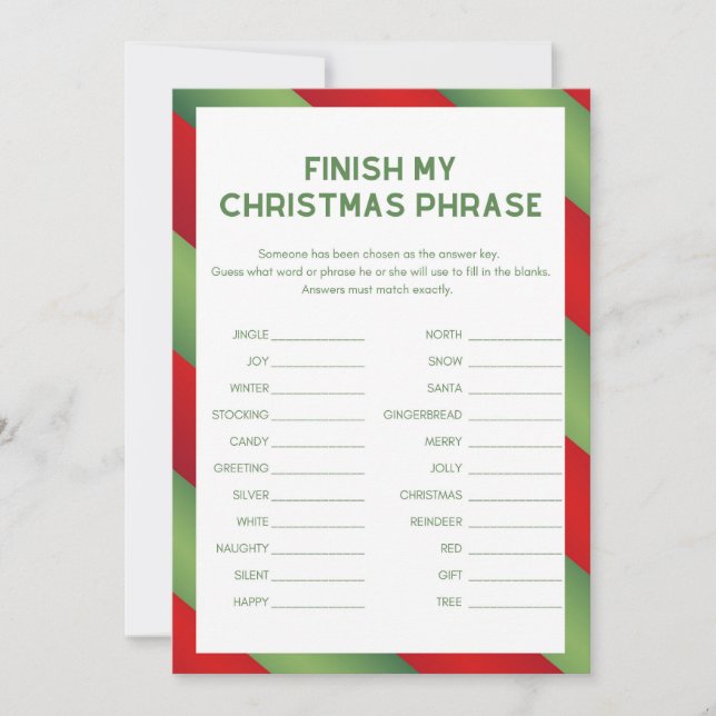 Convite Jogo de Natal - Não Editável - (Frente)