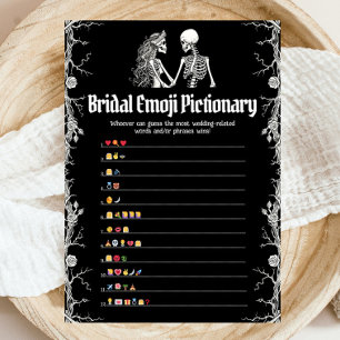 Convite Jogo de Pictionary de Emoji para Chá de Noiva de H
