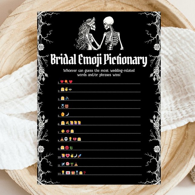 Convite Jogo de Pictionary de Emoji para Chá de Noiva de H (Criador carregado)