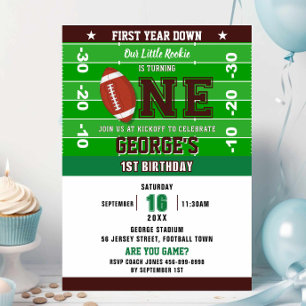 Convite Jogo De primeiro aniversario Do 1º Ano De Futebol 