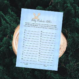 Convite Jogo de produtos para bebês do Coelho Coelho Azul