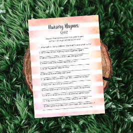 Convite Jogo de Teste de Rhymes Rhymes Enfermeiros Brancos