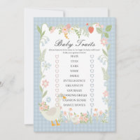 Jogo de Traços de Bebê Gingham Floral Gingham Bobo