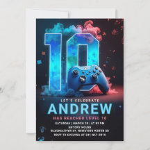 Jogo de Vídeo 10ª Festa de aniversário