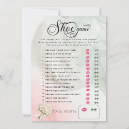 Convite Jogo do Calçado do Chá de casamento Brilhante Veil