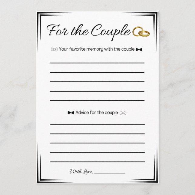 Convite Jogo do Chá de casamento gay, para o casal (Frente)