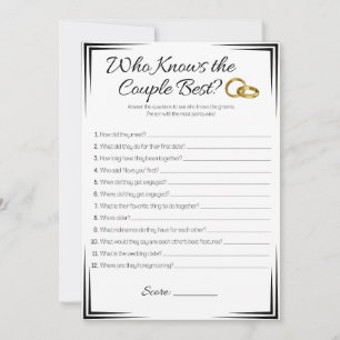 Convite Jogo do Chá de casamento gay, que conhece o Casal