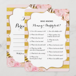 Convite Jogo do Chá de fraldas do lado duplo 2 - Conselho