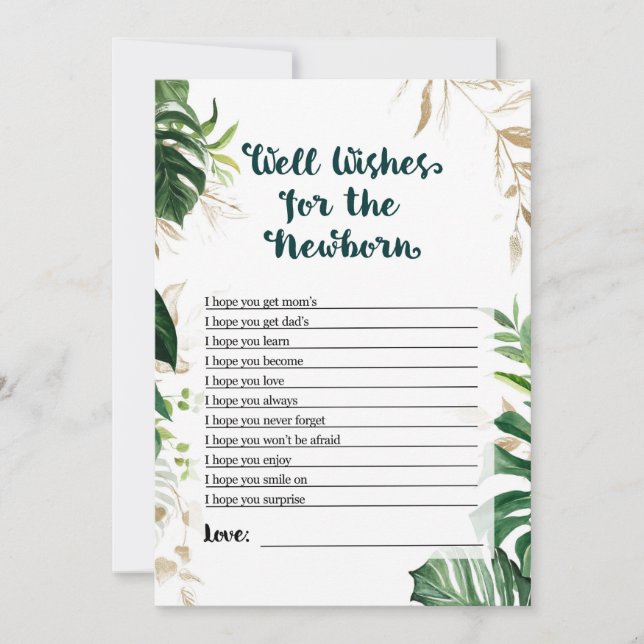 Convite Jogo do Chá de fraldas Safari - Bem Desejos para R (Frente)