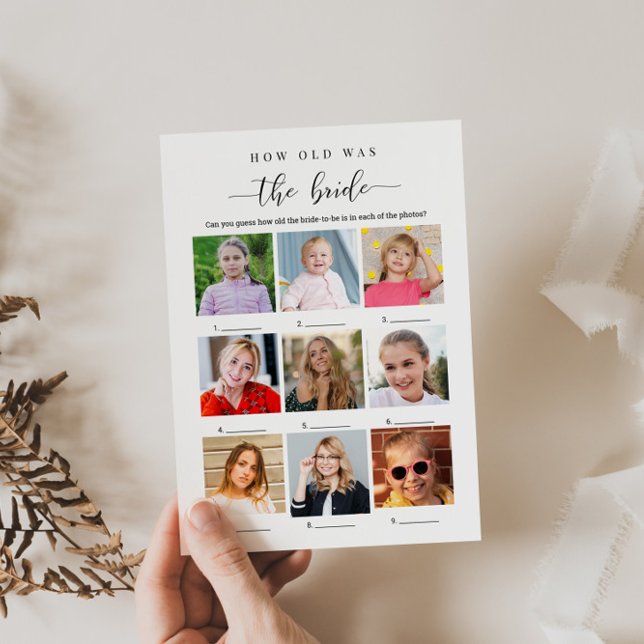 Convite Jogo do chá de panela - Foto da Idade da Noiva (Criador carregado)