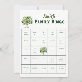 Convite Jogo do Partido da Árvore da Família Personalizada