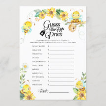 Jogo do preço do Chá de fraldas de abelhas