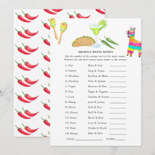 Convite Jogo Fiesta Taco Mexicano