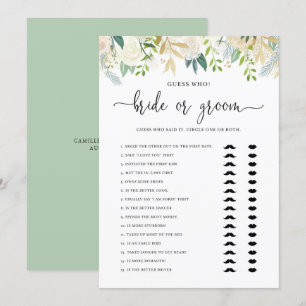 Convite Jogo Glitter Dourado ou Jogo de Chá de Groenlând