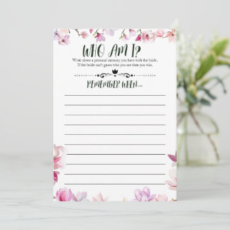 Convite Jogo Lembrar-me do chá de panela