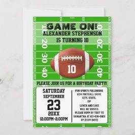 Convite Jogo na Festa de aniversário de futebol