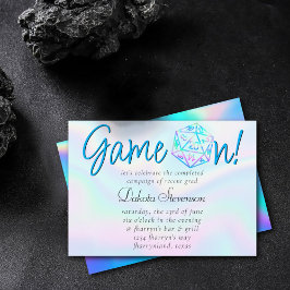 Convite Jogo RPG ativado | Holo Fantasy Tabletop Retro Gam