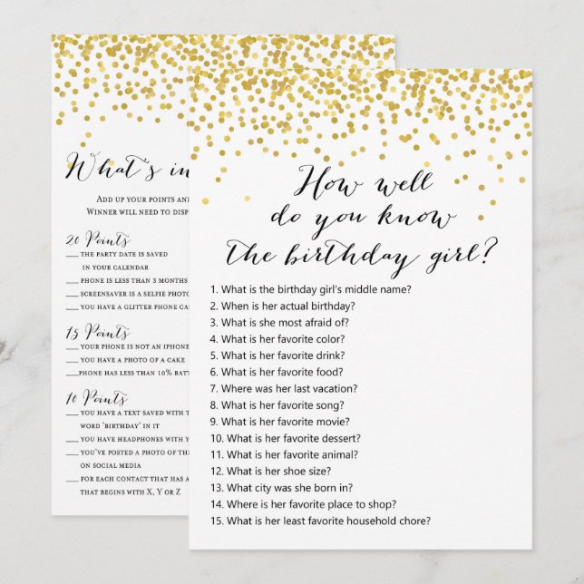 Convite Jogos de Aniversário x2 - jogo telefônico | quem s (Frente/Verso)