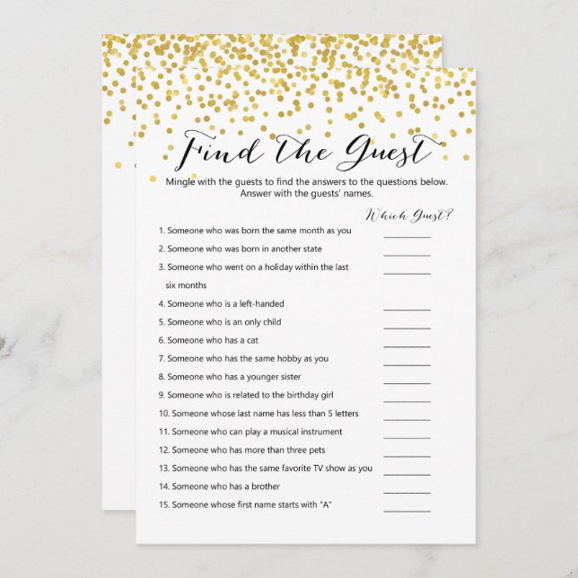 Convite Jogos de aniversário x2 - quantos anos| encontrar  (Frente/Verso)