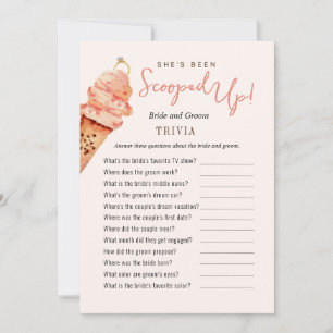 Convite Jogos de Chá Trivia Scoopup com sorvete