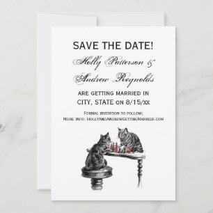 Convite Jogos do Conselho Dois Gatos Jogando Chess Matam V