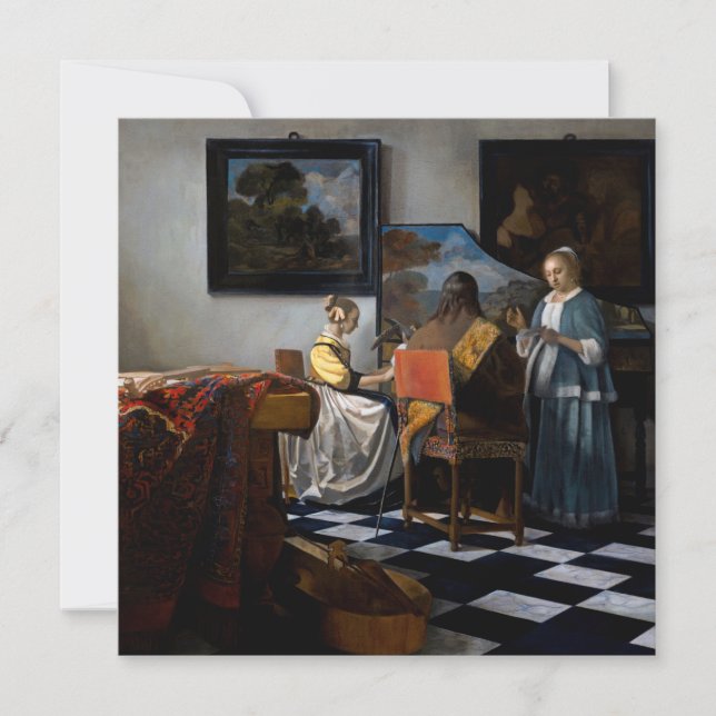 Convite Johannes Vermeer - O concerto (Frente)