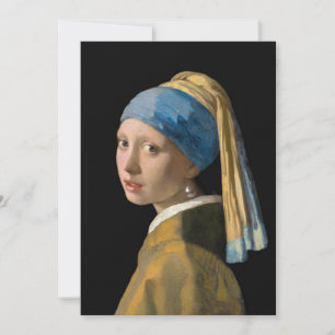 Convite Johannes Vermeer - Rapariga com um Ouriço de Pér