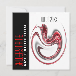 Convite Joias de exposição de exposição de galeria de 