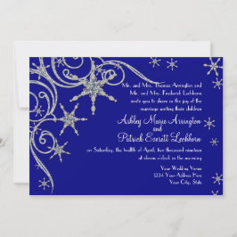 Convite Joias Flocos de Neve Inverno Bling Placa de Casame