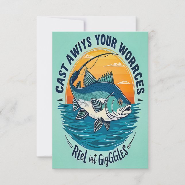 Convite Join Us for a Cast Away Celebration (Frente)