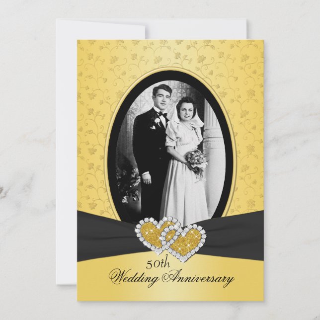 Convite Joined Hearts II para o 50º Aniversário (Frente)