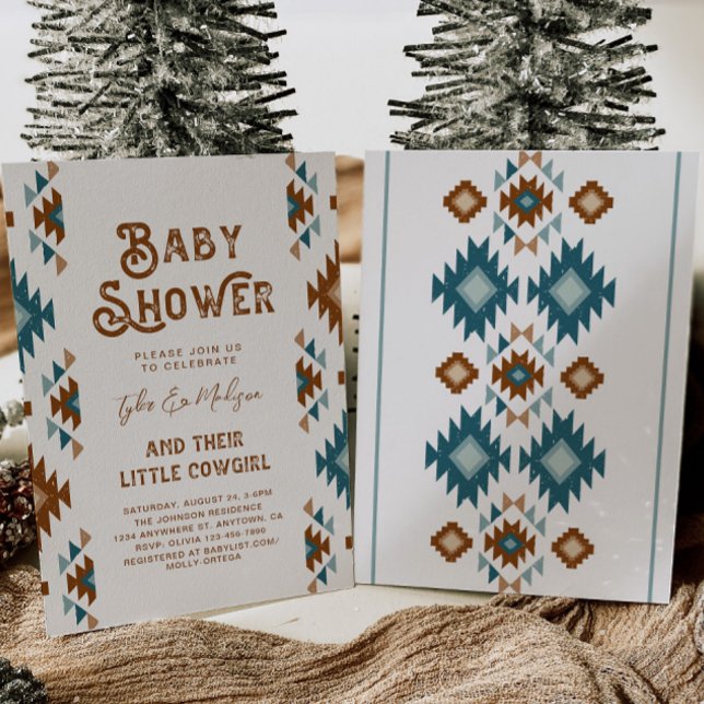 Convite Joint Cowgirl Baby Shower Invitations (Criador carregado)