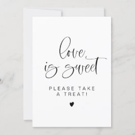 Convite JOLIE Minimalista Love is Sweet Treor Sign