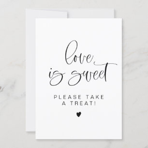 Convite JOLIE Minimalista Love is Sweet Treor Sign