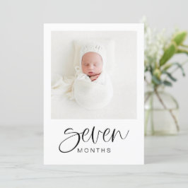 Convite JOLIE Modern primeiro aniversario Milestone Photo