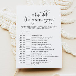 Convite JOLIE, o que o noivo disse jogo de Chá de panela?