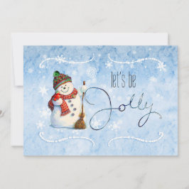 Convite Jolly Snowman Holiday Party ID841